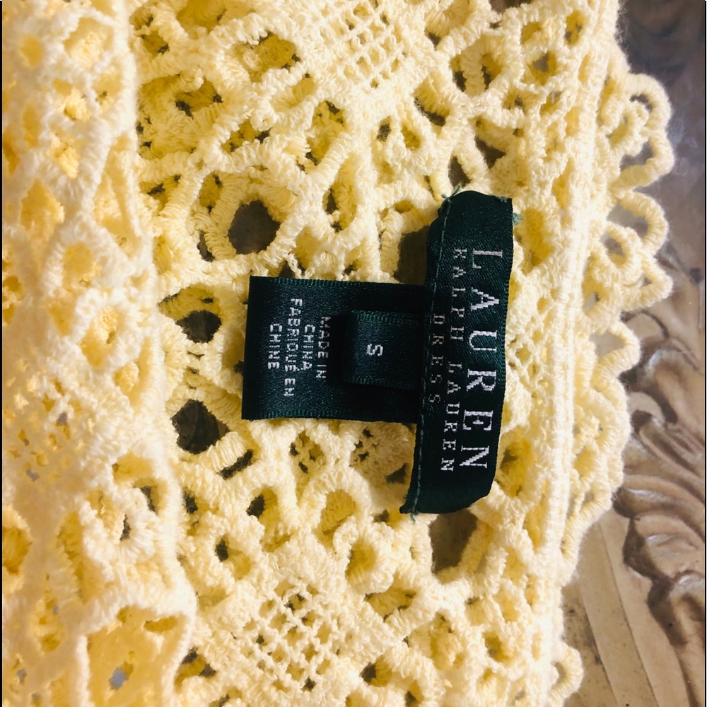 Ralph Lauren Classy Crochet Yellow dress S - Picture 5 of 14